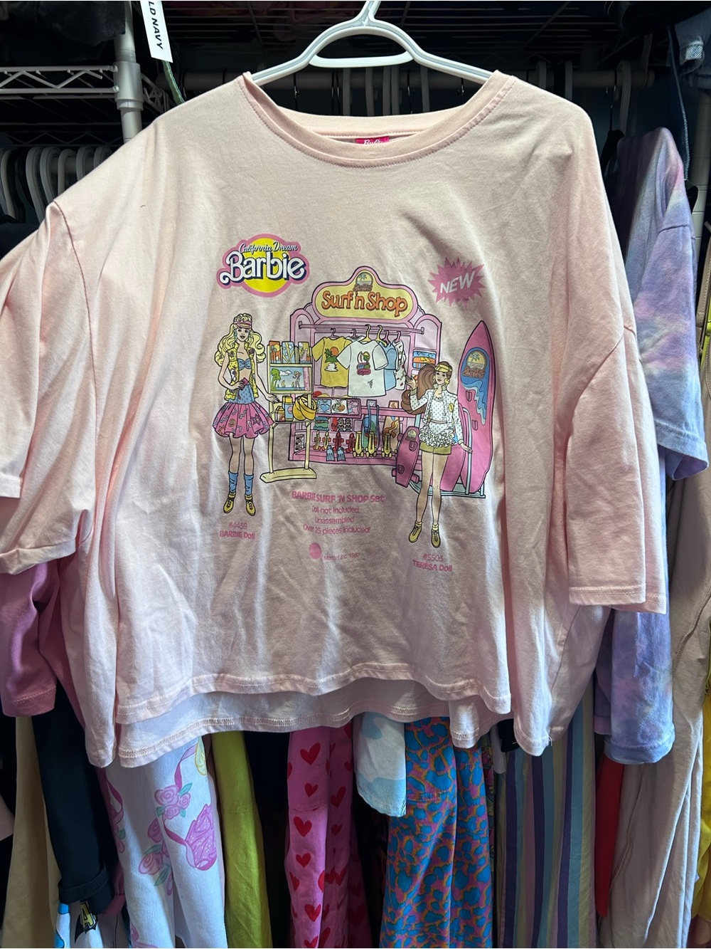 Barbie Pink Surf Shop Graphic Tee - Short Sleeve Cakeworthy